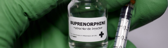Buprenorphine-a substance that acts on opioid receptors